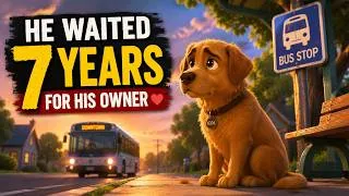 Thumbnail: The Dog Who Waited 7 Years for His Missing Owner | Slow English Cartoon Stories