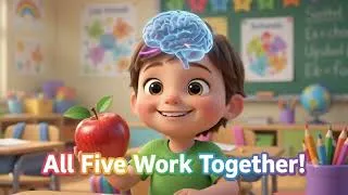 Thumbnail: 👁️ 5 Human Sense Organs Explained in 60 Seconds! 🧠