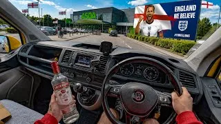 Thumbnail: POV Drive for England vs Norway Match Snacks VW T6 - World Cup 2026 [4k ASMR NO TALK]