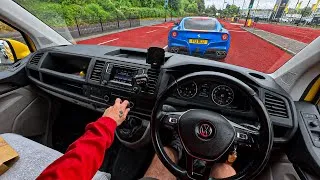 Thumbnail: Rainy POV Drive into Newcastle - VW T6 Transporter Van [NO TALK - ASMR - 4K]