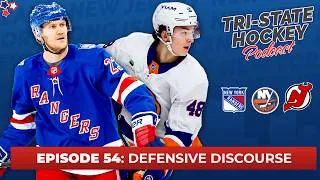Thumbnail: Episode 54: Defensive Discourse | Tri-State Hockey Podcast