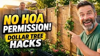 Thumbnail: Stop Asking Your HOA—These Dollar Tree Backyard Privacy Hacks Need No Permission