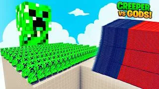 Thumbnail: 200x MINECRAFT CREEPER + 1x GIANT vs EVERY GOD - Totally Accurate Battle Simulator TABS