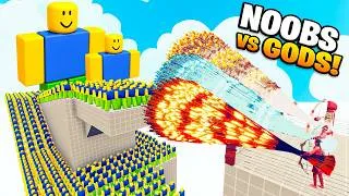 Thumbnail: 100x NOOB ROBLOX + 2x GIANT vs 3x EVERY GOD - Totally Accurate Battle Simulator TABS