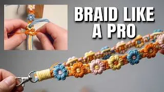 Thumbnail: Braided daisy phone strap