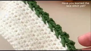 Thumbnail: Lace border crochet stitch