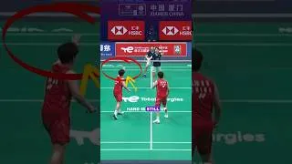 Thumbnail: The Most Bizarre Rally Ever in Badminton!🤨#badminton #bwf #bwftv