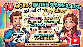 Thumbnail: Stop Saying "VERY GOOD"! Speak Like a Native English Speaker 🗣️✨