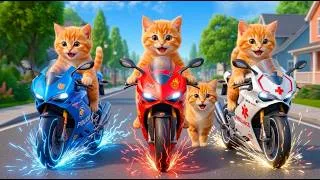 Thumbnail: Mama Cat Trims Fur on the Farm and Makes Tiger Hat For Kittens At Home🐾🎩🐯