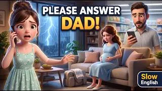 Thumbnail: The Baby Was Coming… And Dad Was Still Missing! 😨| Slow English (Level A2) |
