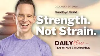 Thumbnail: Strong Without Strain | Calm Balance Yoga for Strength & Control (10 Minutes)