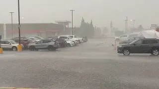 Thumbnail: 🚨 Tornado Strikes Saskatchewan: Dangerous 100 km/h Winds & Heavy Rain Trigger Flood Risk