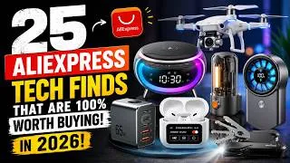 Thumbnail: 25 AliExpress Tech Finds That Are 100% Worth Buying in 2026!