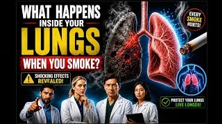 Thumbnail: What Happens Inside Your Lungs When You Smoke? 🚬🫁 | Shocking Truth About Smoking | Daily Health