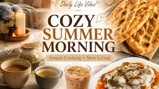 Thumbnail: Cozy Summer Morning Routine ☀️| HomemadeBread, Simple Cooking & Slow Living Vlog