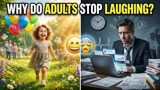 Thumbnail: Why Do Adults Laugh Less?#Laughter #Happiness #MentalHealth #StressRelief #SelfImprovement#LifeTips
