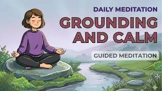Thumbnail: Guided Meditation for Grounding & Calm: Settle Your Mind and Relieve Stress | Daily Meditation