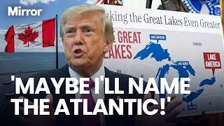 Thumbnail: Trump renames Lake Ontario in executive order as he threatens to RENAME THE ATLANTIC OCEAN