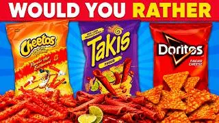 Thumbnail: Would You Rather...? FOOD Edition 🍔🍓 Ultimate Viral Foods 2026 🔥🤯 Part 3 ~ Daily Quiz