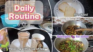 Thumbnail: My Daily Routine🌸: A Relaxed Day After the Weekend | Breakfast 🍞, Cooking, & Relaxing ☕ | Daily Vlog