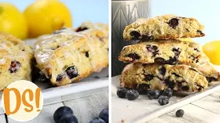 Thumbnail: Sourdough Blueberry Scones with Lemon Drizzle - Unlike any other Sourdough Scones!