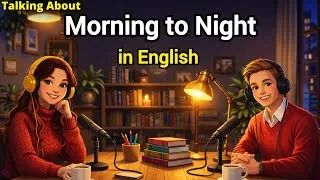 Thumbnail: How to Talk About Your Morning to Night Routine in English | English Conversation Practice