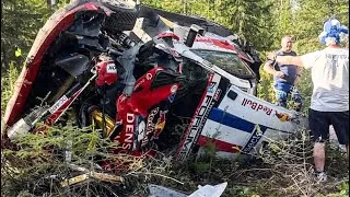 Thumbnail: Sébastien Ogier HUGE Crash at Rally Finland 2026 | Sébastien Ogier Crash