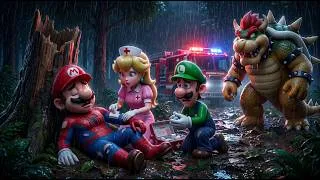 Thumbnail: Spider Mario Suddenly Becomes Weak... Peach Rushes to Save Him!🕸️🔥Super Mario Odyssey Story