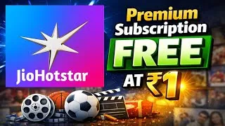 Thumbnail: JioHotstar Premium FREE at ₹1 😱 क्या ये सच है?100% Working