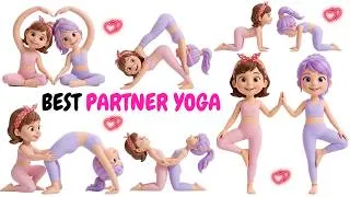 Thumbnail: Partner Yoga for Kids | Easy Full Body Flexibility & Strength Routine