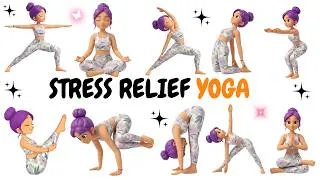 Thumbnail: 8 Min Stress Relief Yoga | Melt Away Tension Fast