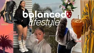 Thumbnail: LIVING A BALANCED LIFE: fitness motivation, thrift haul, resetting for the week, grocery haul 