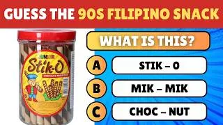 Thumbnail: Can you name all 20 nostalgic Filipino snacks from the 90s? 🍫🍬 (95% FAIL)