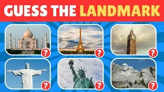 Thumbnail: Guess the Famous Landmark 📍 Quiz Challenge 2025 🌎