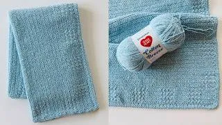 Thumbnail: Crochet Griddle Checked Border Blanket