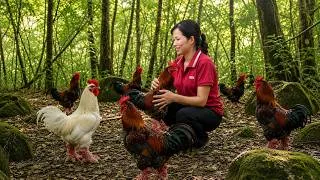 Thumbnail: Harvesting Lots of Big Foot Chickens | Single Girl Catching and Bringing Them to Market to Sell