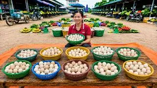 Thumbnail: Harvesting Many Duck Eggs From A Duck Pen | Single Girl Picking And Bringing Them To Market To Sell