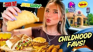 Thumbnail: Eating Fast Food Items I LOVED AS A KID/TEENAGER For 24 HOURS!
