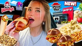 Thumbnail: Eating NEW MENU ITEMS From FAST FOOD RESTAURANTS For 24 HOURS!