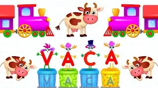 Thumbnail: Bini ABC Academia De Lectura - Letter V - VACA, VAGÓN, VENTILADOR | Bini Bambini Games