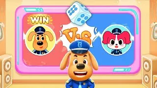 Thumbnail: Sheriff Labrador Safety Contest #2 - Sheriff Labrador vs. Sheriff Papillon | BabyBus Games