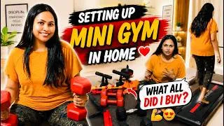 Thumbnail: Setting Up My MINI GYM at Home 💪😍 ಎಷ್ಟೆಲ್ಲಾ ತಗೊಂಡೆ ನೋಡಿ! Home Gym Setup Kannada Vlog | Daksha Gowda