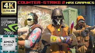 Thumbnail: [4K] Counter Strike 2 - Nvidia RTX 5090 AMD Ryzen 9950x3D - Max Graphics - Live Benchmarks