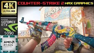 Thumbnail: [4K] Counter Strike 2 - Nvidia RTX 5090 AMD Ryzen 9950x3D - Max Graphics - Live Benchmarks