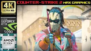 Thumbnail: [4K] Counter Strike 2 - Nvidia RTX 5090 AMD Ryzen 9950x3D - Max Graphics - Live Benchmarks