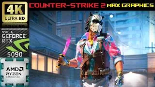 Thumbnail: [4K] Counter Strike 2 - Nvidia RTX 5090 AMD Ryzen 9950x3D - Max Graphics - Live Benchmarks