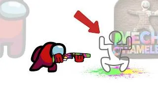 Thumbnail: Mini Crewmate Kills Meccha Chameleon Characters👤 | Among Us
