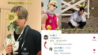 Thumbnail: TAEHYUNG REALLY ASKED PARK HYUNGSIK TO HANG OUT... IN THE INSTAGRAM COMMENTS😭