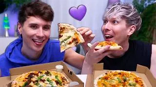 Thumbnail: DAN AND PHIL MASSIVE PIZZA MUKBANG 3