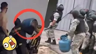 Thumbnail: Penarol Fan Throws Gas Cylinder at Police in Uruguay Championship Football